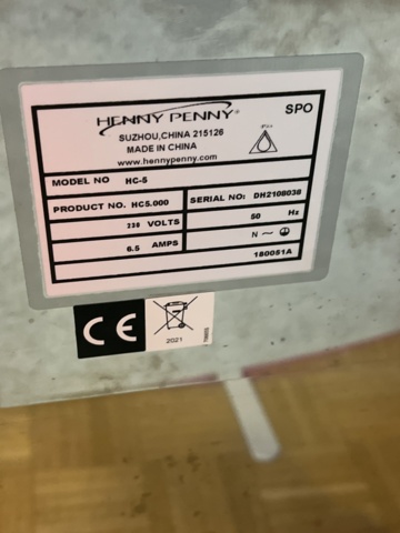 921908-12 Heating cabinet, Henny Penny, Mod: HC-5