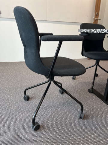 923153-5 Table, terrazzo and 7 chairs, Fogia