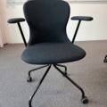923153-6 Table, terrazzo and 7 chairs, Fogia
