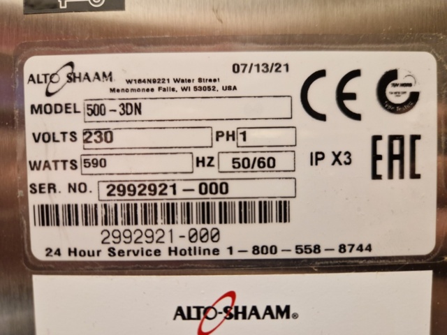 987204-3 Heating cabinet with drawers