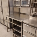 987210-2 Stainless bench with shelf