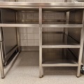 987210-3 Stainless bench with shelf
