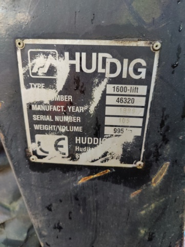 940108-61 Backhoe loader Huddig 1160, 1999