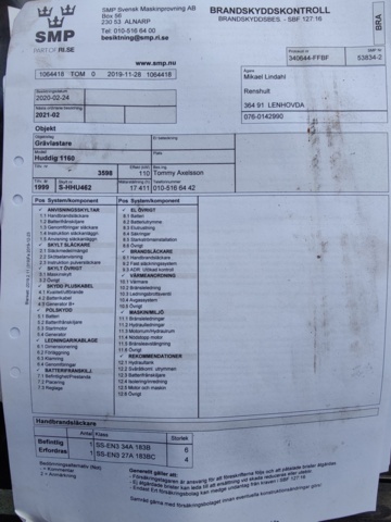 940108-97 Backhoe loader Huddig 1160, 1999