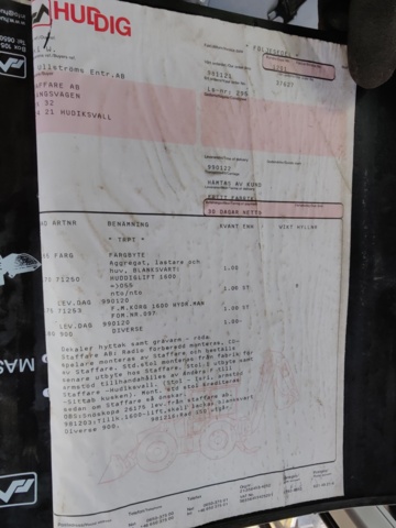 940108-104 Backhoe loader Huddig 1160, 1999