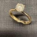 961557-4 Ring in gold 14K with 1.01ct diamond
