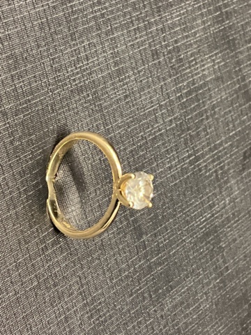 961557-5 Ring in gold 14K with 1.01ct diamond