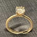 961557-6 Ring in gold 14K with 1.01ct diamond
