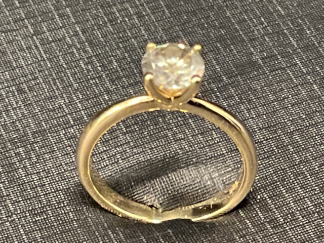 961557-6 Ring in gold 14K with 1.01ct diamond