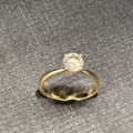 961557-8 Ring in gold 14K with 1.01ct diamond
