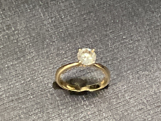 961557-8 Ring in gold 14K with 1.01ct diamond