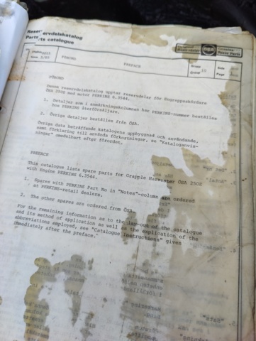 940109-90 Harvester Osa 250 - Repair object