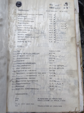 940109-91 Harvester Osa 250 - Repair object