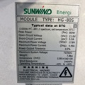 987493-5 Solar panel Sunwind HG-80S