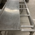 961566-4 2 stainless steel benches