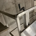 961566-6 2 stainless steel benches