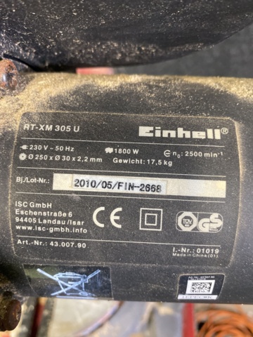 987520-3 Einhell RT-XM 305 U