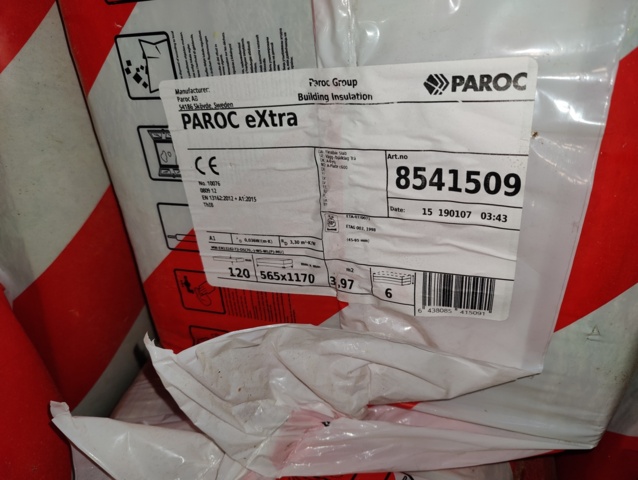 941532-4 Insulation Parloc Extra approx. 95 square meters