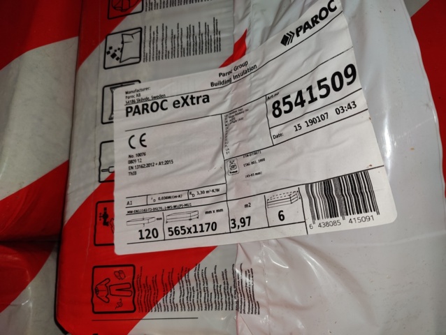 941532-5 Insulation Parloc Extra approx. 95 square meters