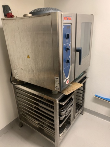 882741-1 Rational oven with canteen trolley