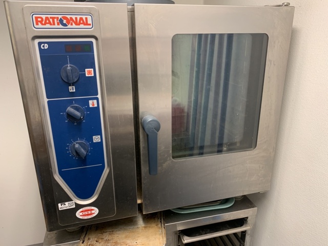 882741-6 Rational oven with canteen trolley