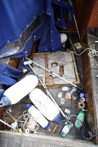 987568-11 Stålbåt, Holländsk kanalbåt, Palma 34 (Reperationsobjekt)