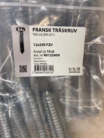 987646-17 Assortment with French wood screw