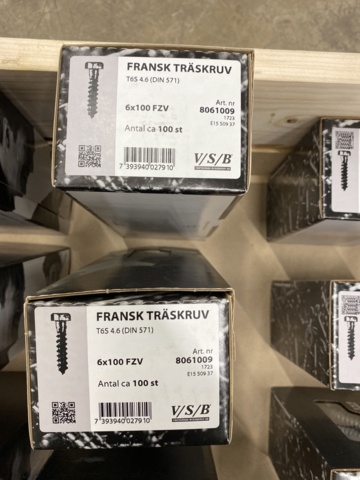 987646-22 Assortment with French wood screw