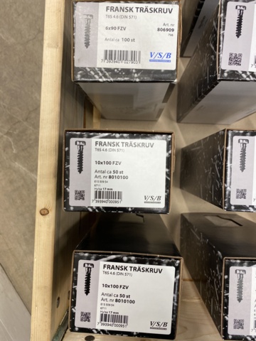 987646-25 Assortment with French wood screw