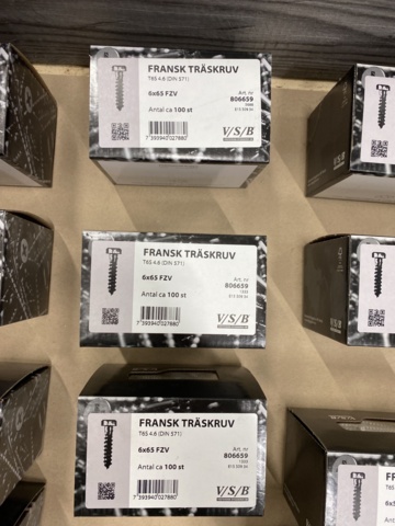 987647-10 Assortment with French wood screw