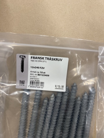 987647-15 Assortment with French wood screw