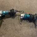 987678-1 1 Makita angle grinder & 1 Makita plate nibbler