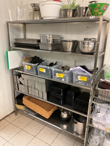 961648-1 3 stainless steel shelves