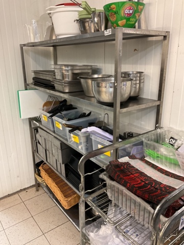 961648-2 3 stainless steel shelves