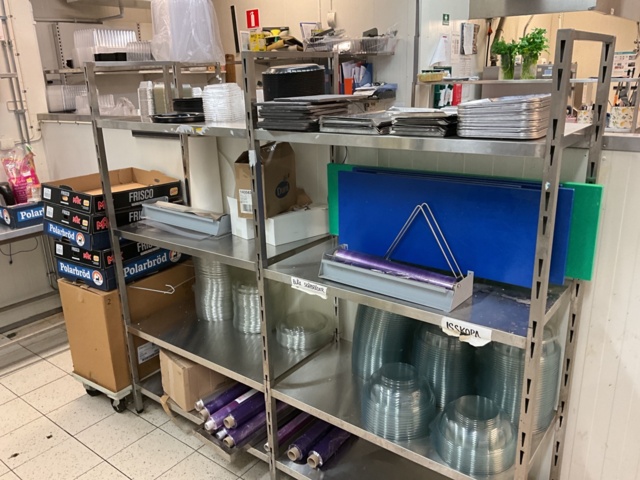 961648-3 3 stainless steel shelves