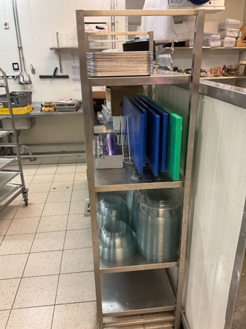 961648-4 3 stainless steel shelves