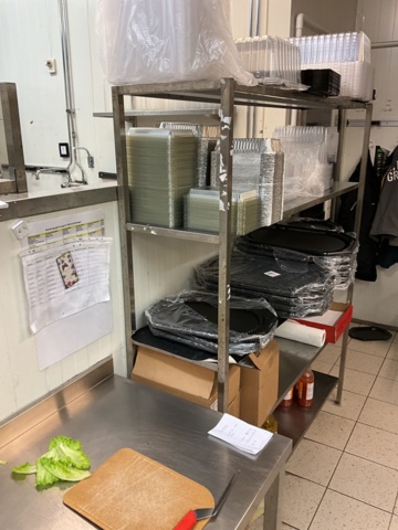 961648-7 3 stainless steel shelves