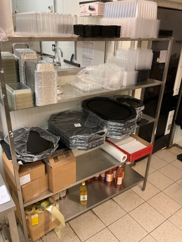 961648-9 3 stainless steel shelves