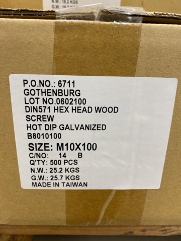 987856-3 Assortment with French wood screw