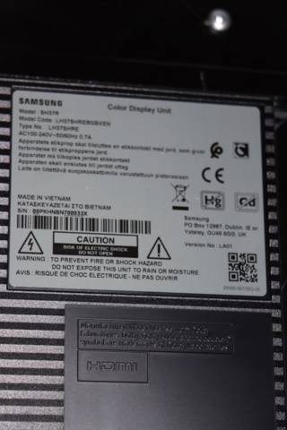 930823-4 Monitor 37 inch Samsung SH37R Stretched Display