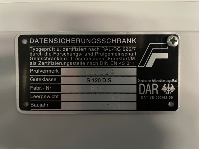 989090-5 Safe - Rosengrens (180x120x70cm)