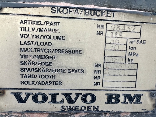 897144-6 Snow shovel 3.6m3 Large BM