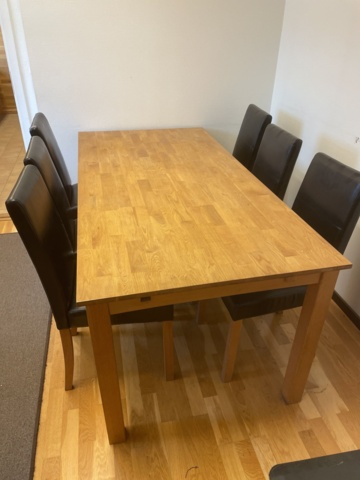 986341-1 Ekbord med 6 stolar