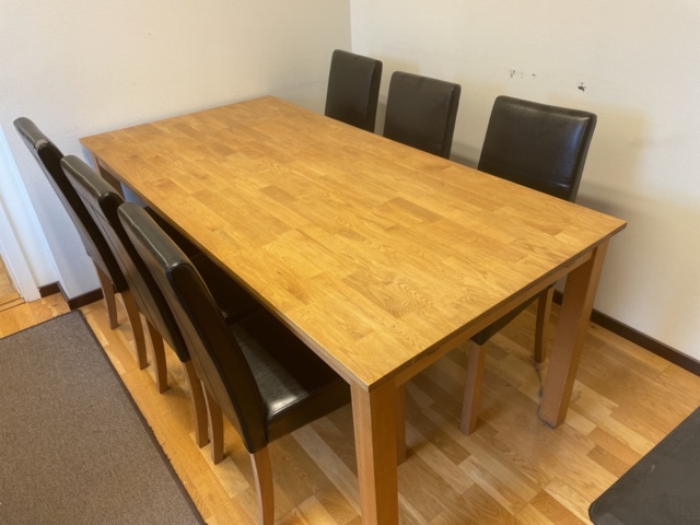 986341-2 Ekbord med 6 stolar