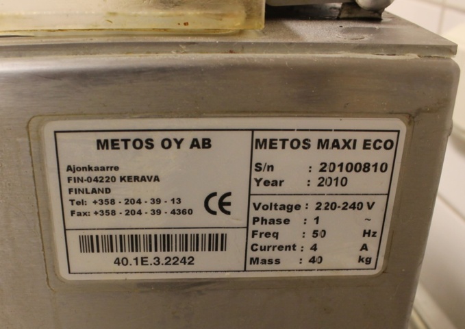 989311-5 Metos vacuum machine