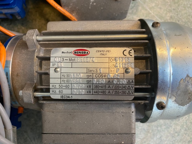 989833-3 Electric motors with gear Motori Bonora H56B/4 2 pcs