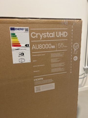 869038-2 Smart TV 55", Samsung Crystal UHD AU8000 (new in box)