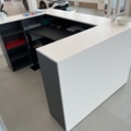 869056-4 Reception desk with adjustable desk