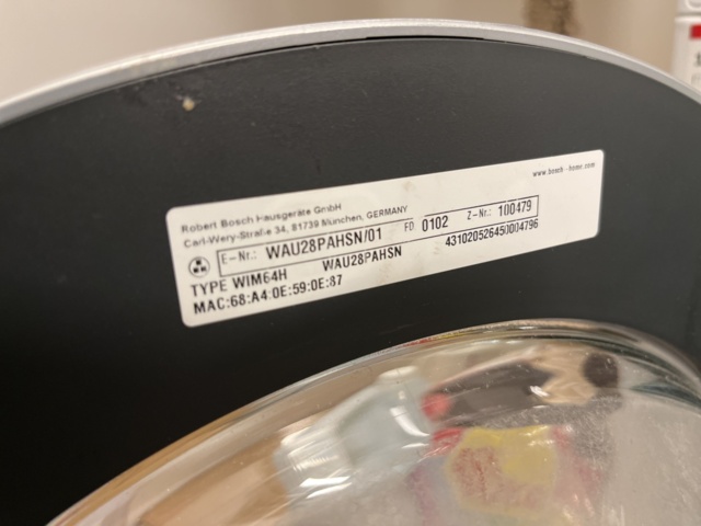 869078-9 Washing column Bosch Series 6