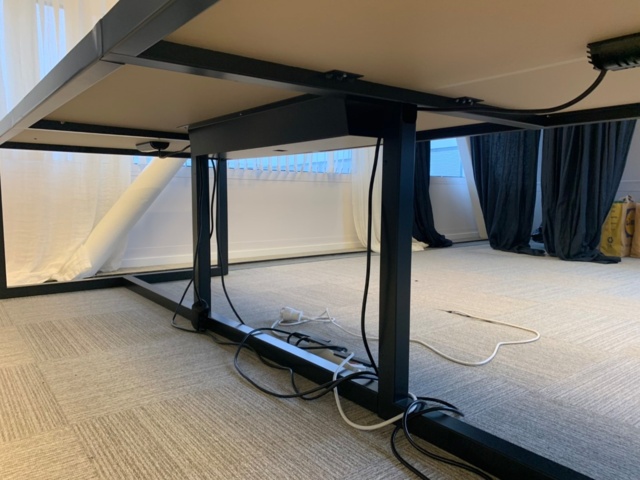 956191-3 Conference table 300x120 with electrical plug/well in the middle of the table